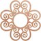 Ekena Millwork Cohen Wood Fretwork Pierced Ceiling Medallion, Cherry, 16"OD x 5 1/2"ID x 3/8"T CMWP16X16X0375COCH - alternate 1